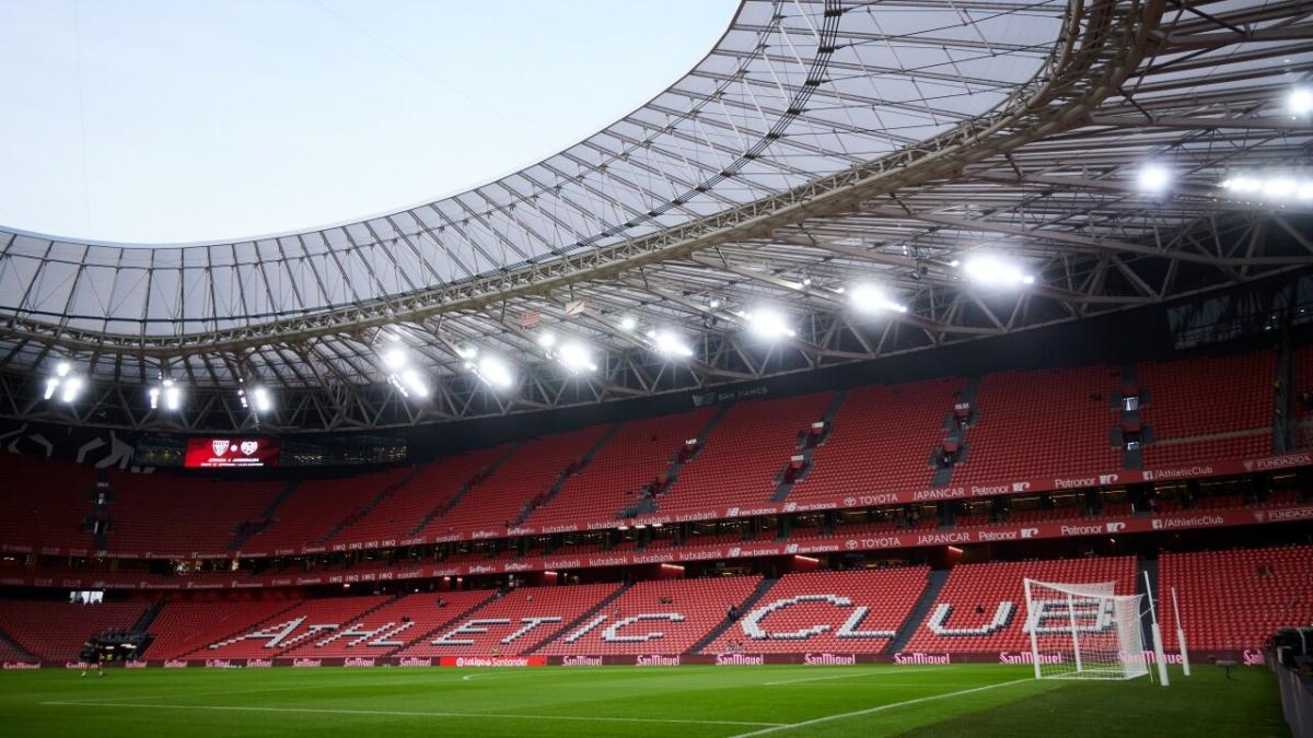 View of Athletic Bilbao's San Mames stadium
